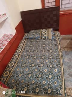 single wooden bed good condition