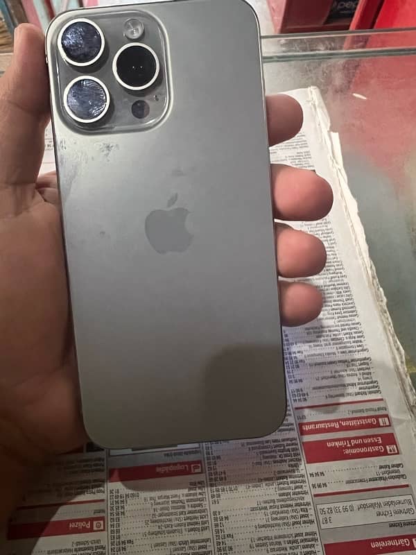 IPHONE 15PRO MAX TITANIUM SILVER DUAL NONPTA SIM 256 GB 5