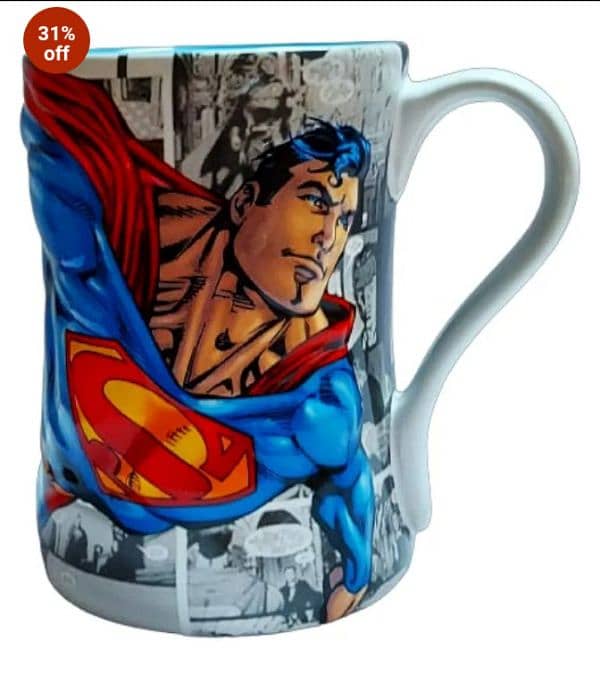 superman 3d coffee mug made in Thailand 0