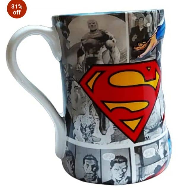 superman 3d coffee mug made in Thailand 1