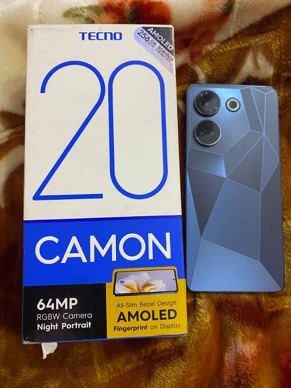 Tecno camon 20 16/256 GB with original box urgent sall 0