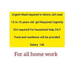 maid required