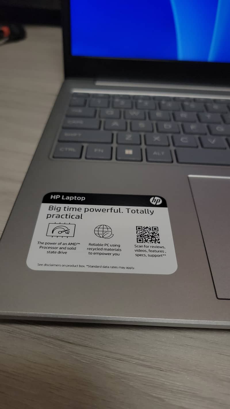 US Imported HP 15 Laptop | AMD Ryzen 5 7k Series Zero Use no box. 11