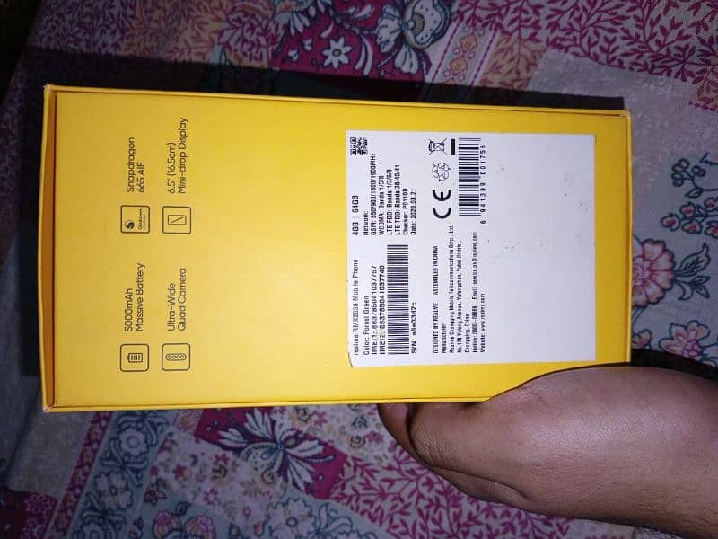 realme 5i with box and charger 1