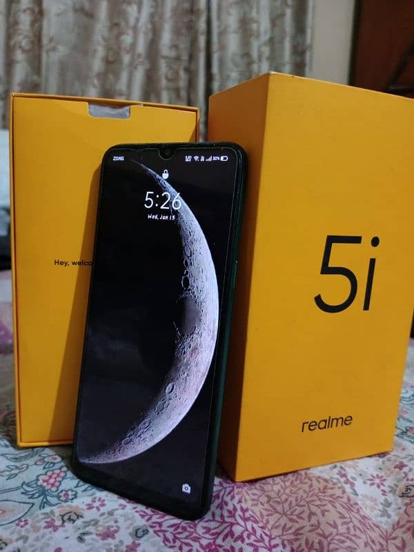 realme 5i with box and charger 2