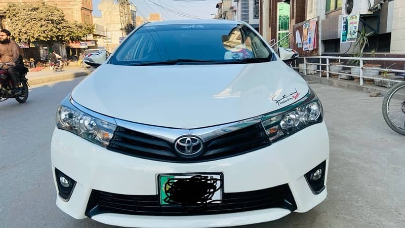 Toyota Corolla GLI 2016 urgent sale 0301-6032137 2