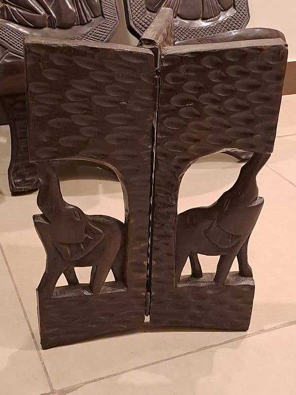 African carved wooden chairs 1