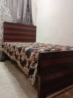 new condition bed with original molty foam mattress