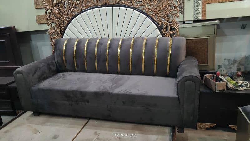 5 Seater Sofa With Brass Golden Design Granted 4