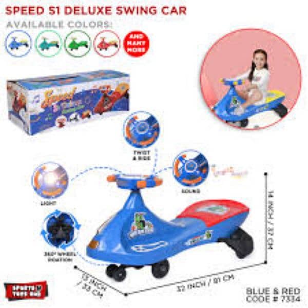 Speed S1 Swing Wiggle Car For Kids Push Car For Toddlers 0