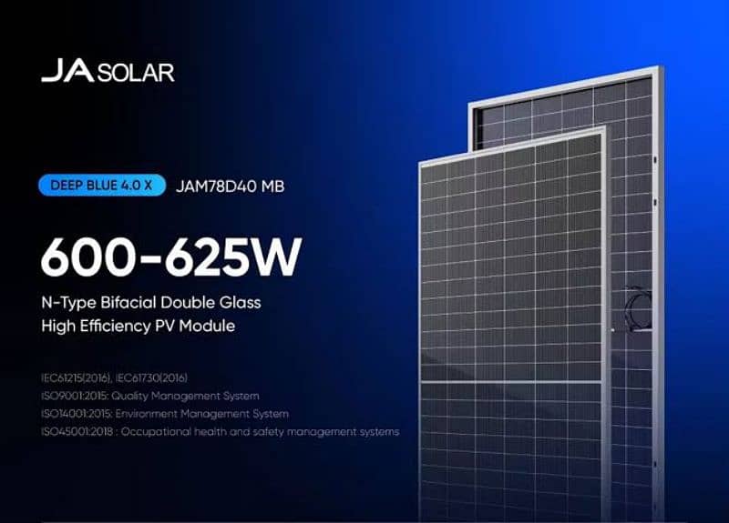 JA SOLAR 605 watt topcon bificial 0