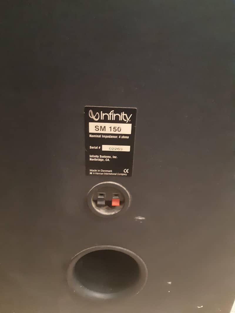 INFINITYS SPESAKERS SM 150 MODEL BLACK COLOR 15 INCH WOOFER 5