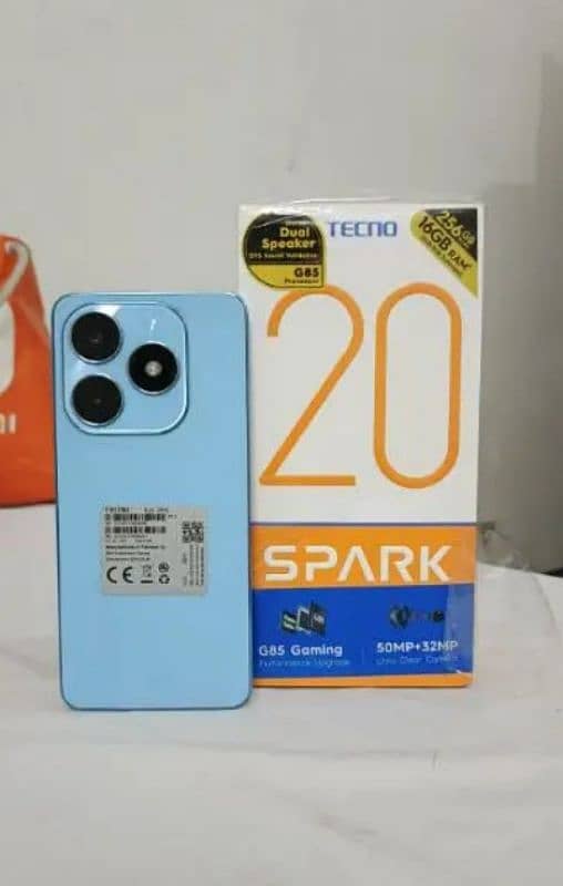 Tecno Spark 20 16/256GB 50/32MP camera G85 gaming processor best phone 0