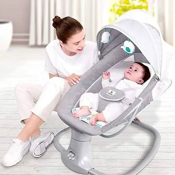 Mastela 4 in 1 & 3 in 1 | Kids Electric Baby Swing cot | 03015157031 6