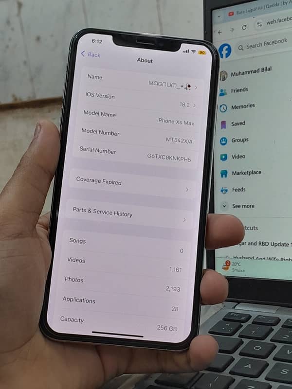 Iphone Xs MAX 256 GB Approved 5