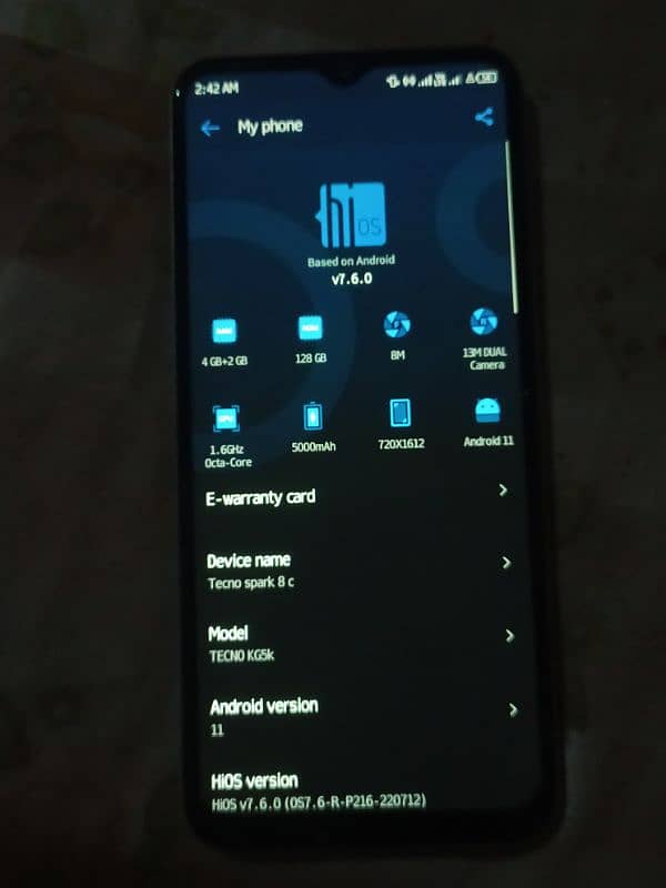 Tecno Spark 8c all Okay piece 5