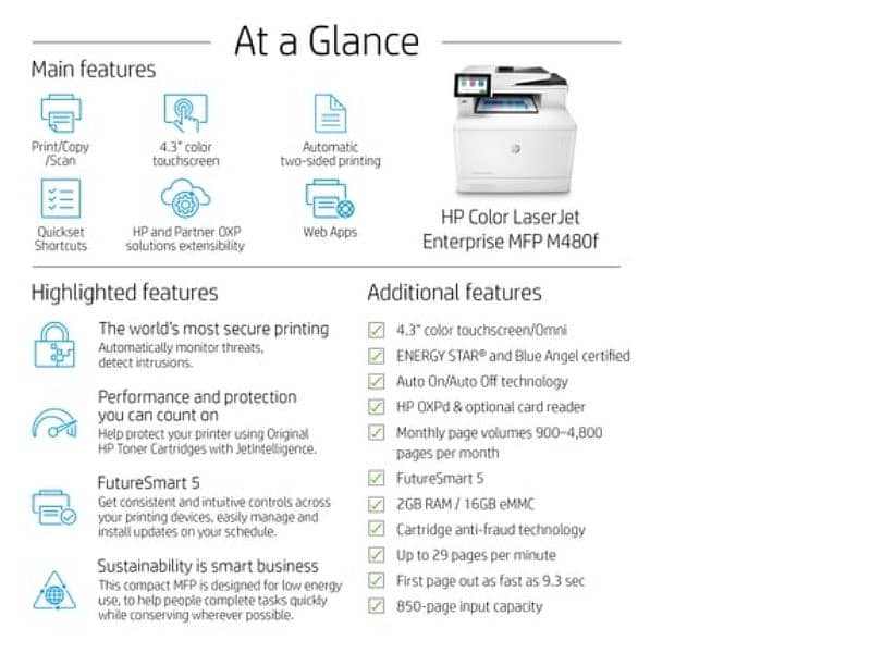 Hp Laser jet M480f Printer 10