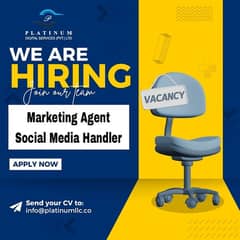 SOCIAL MEDIA HANDLERS AND MARKETING AGENTS NEEDED