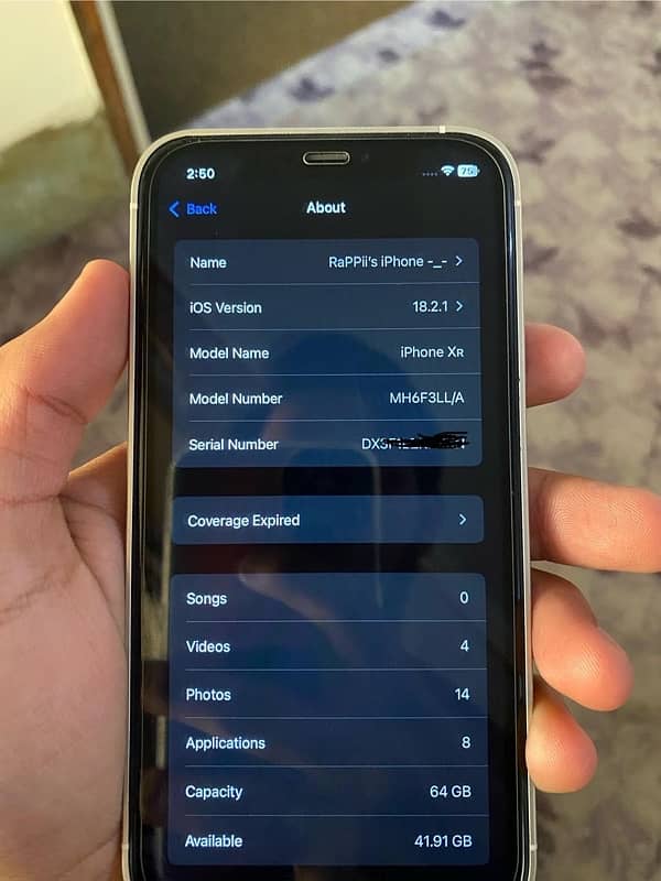 iPhone XR LLA Non PTA 10/10 converted 6