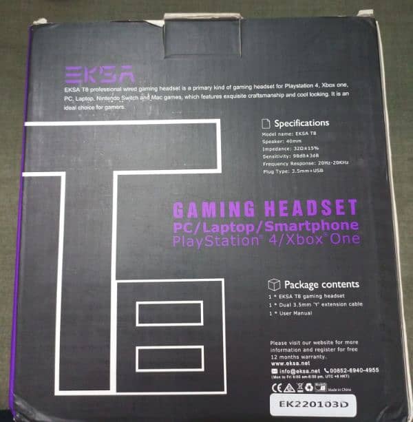 Gaming headphone EKSA T8 Professional 2