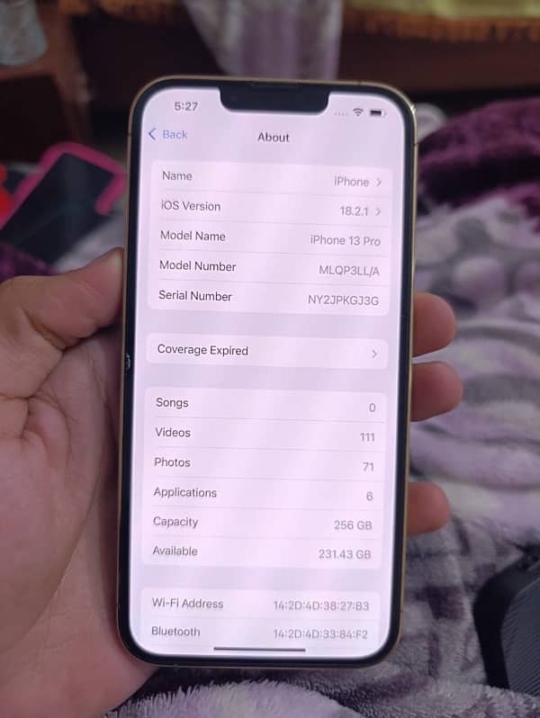 iphone 13 pro 256 gb factory unlock 10/10 watsapp 03256532120 5