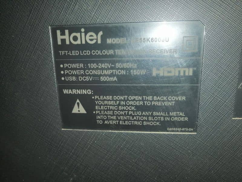 Haier led 55" 2