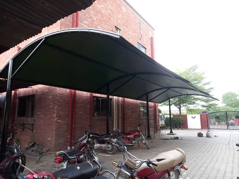 sheds \ fiberglass sheds \ tensile shades \ car parking shed \ shade 2