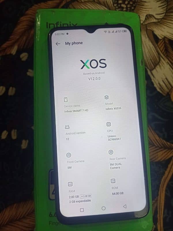 infinix Smart 7 4+2 64 tanu by 10/03226067988 1