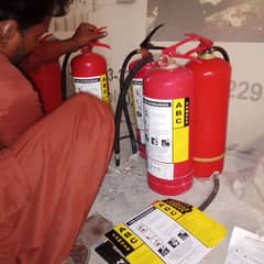 refilling fire extinguisher