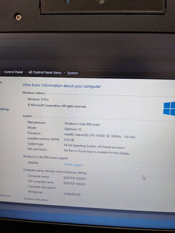 Lenovo N23 Windows 10 Laptop Dual Camera 5 Hour Battery 4GB Ram Laptop 2