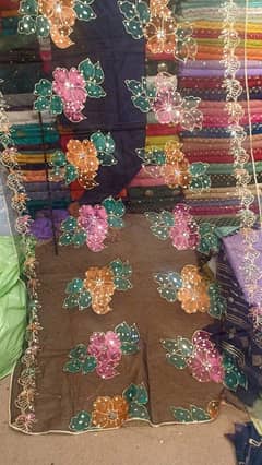 organza paint dupatta