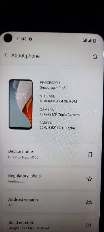 oneplus nord N 100 dual sim 3