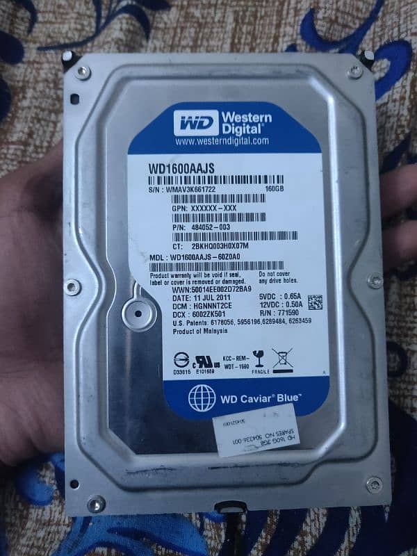 160 GB hard drive 0