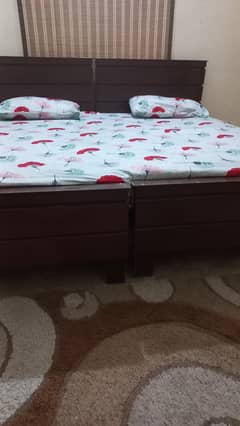 Single bed set without mattress