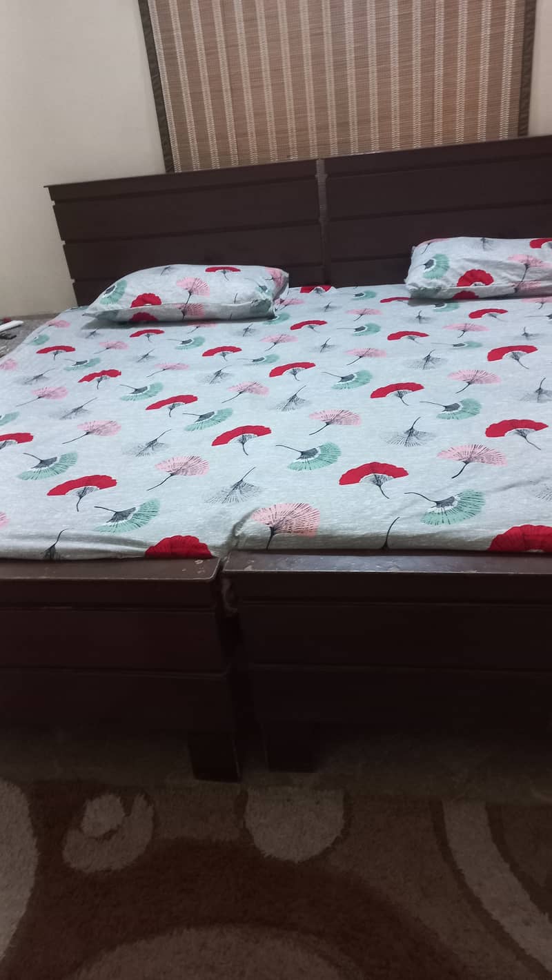 Single bed set without mattress 2