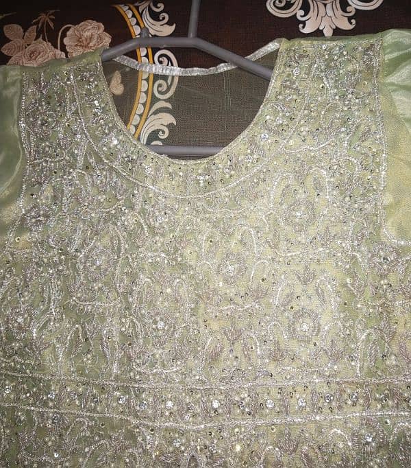 Bridal walima dress (Pista color) 1