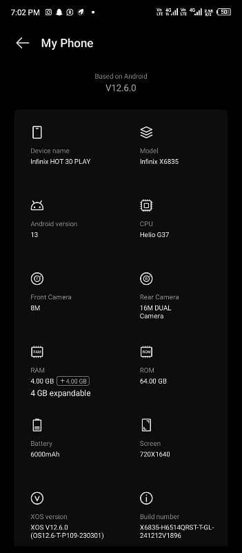 Infinix Hot 30 Play 8