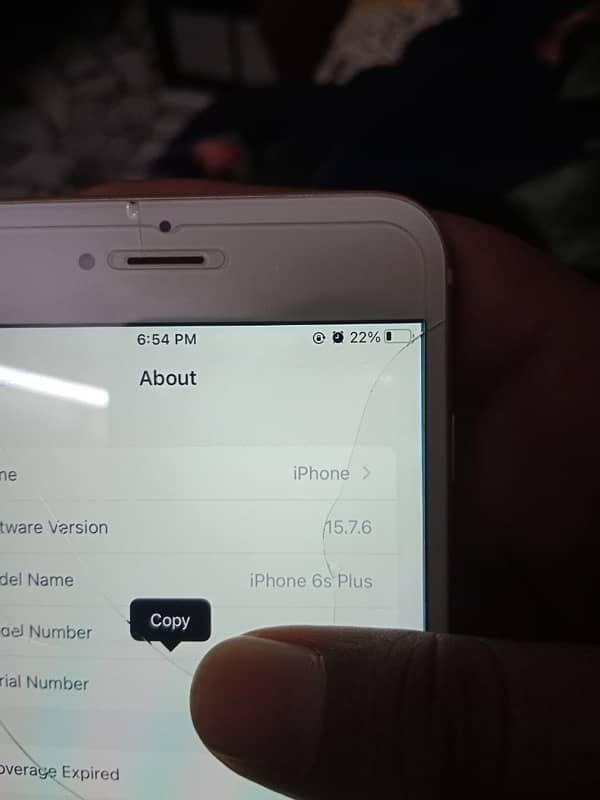 Iphone 6s plus official pta approved 64 GB finger ok 8/10 5