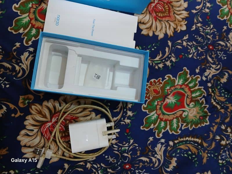 Realme Narzo 50 Blkul ok piece hai with box charger 1