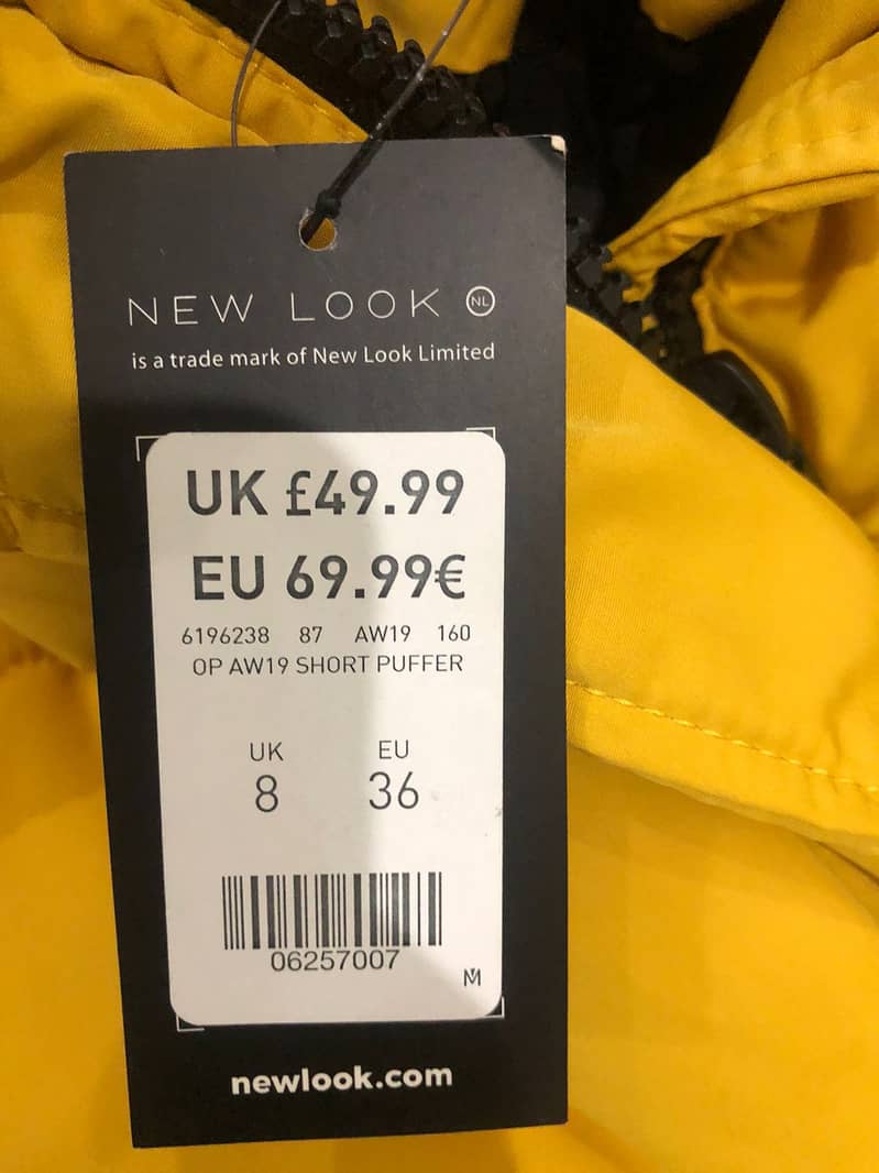 NL Brand (UK) Yellow Puffer Winter Jacket 3