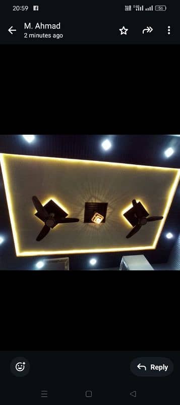 2x2 ceiling- Fency ceiling-False ceiling-Gypsum ceiling-media wall 7