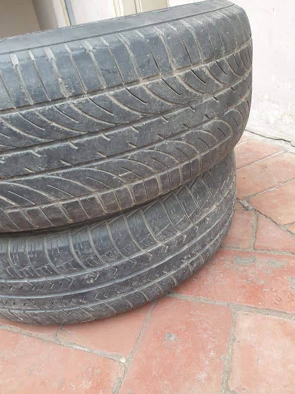 car stepny rim tyre. . 13 aur 14 . . 4 nut 3