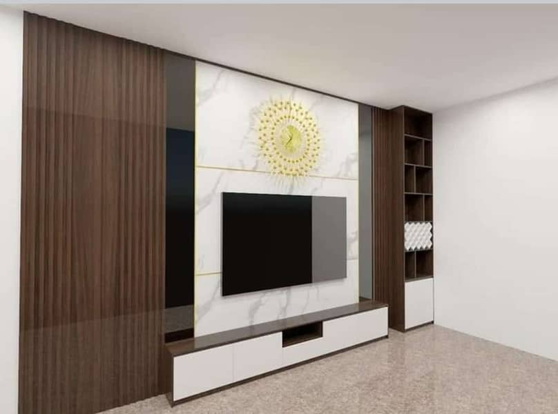 fancy Panel ceiling/Blinds/Wood floor/pvc Floor/Ceiling/media wall 17