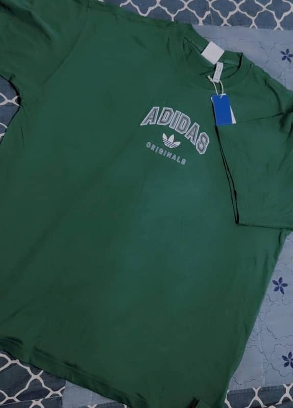 Adidas men's T-shirt in Collegiate Green 2