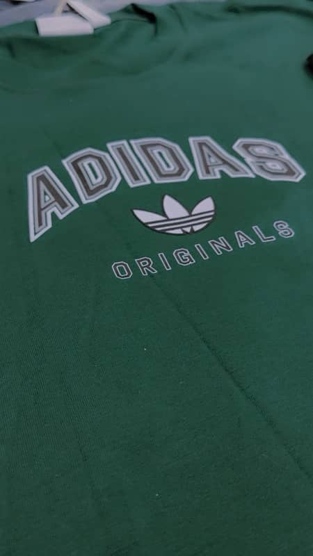 Adidas men's T-shirt in Collegiate Green 3