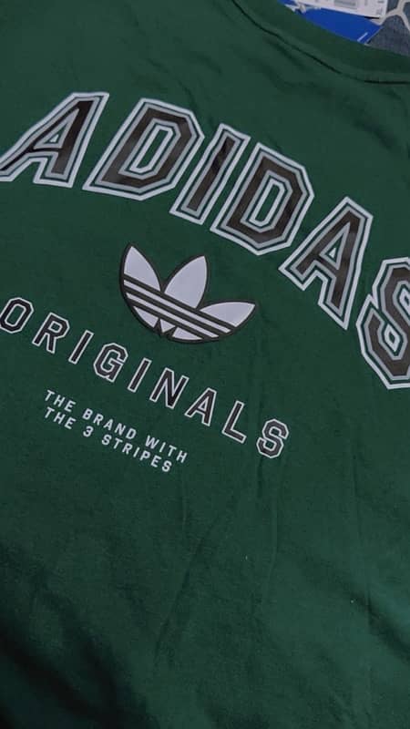 Adidas men's T-shirt in Collegiate Green 5