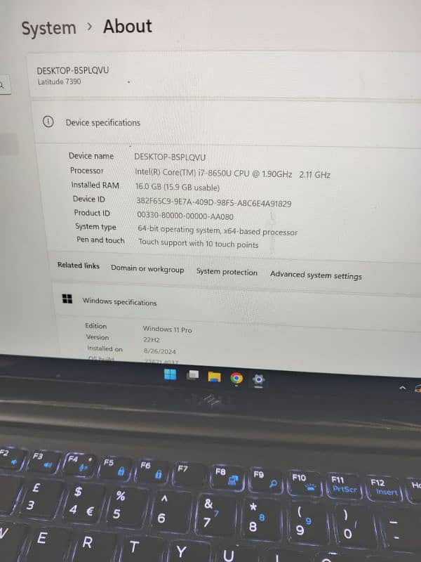 Dell 7390 i7 8th generation Laptop for sell 3