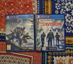 tom clancy's the division and destiny 2 ps4 cds for sale