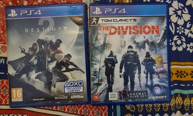 tom clancy's the division and destiny 2 ps4 cds for sale 1