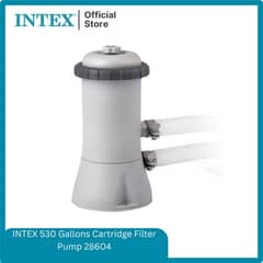 Intex water filter pump for above ground swimming pools.